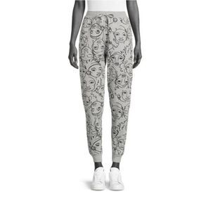 Well Worn Women's Gray Portrait Face Print Joggers